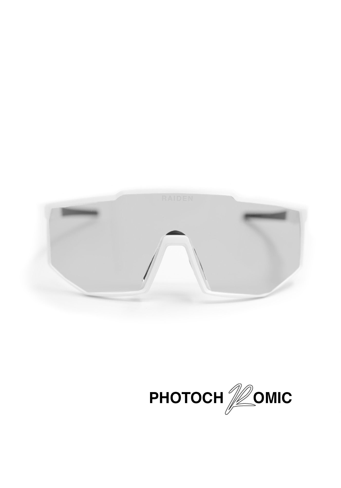 Sportbrille RAIDEN "R8" Photochromic "White / Clear to Black"
