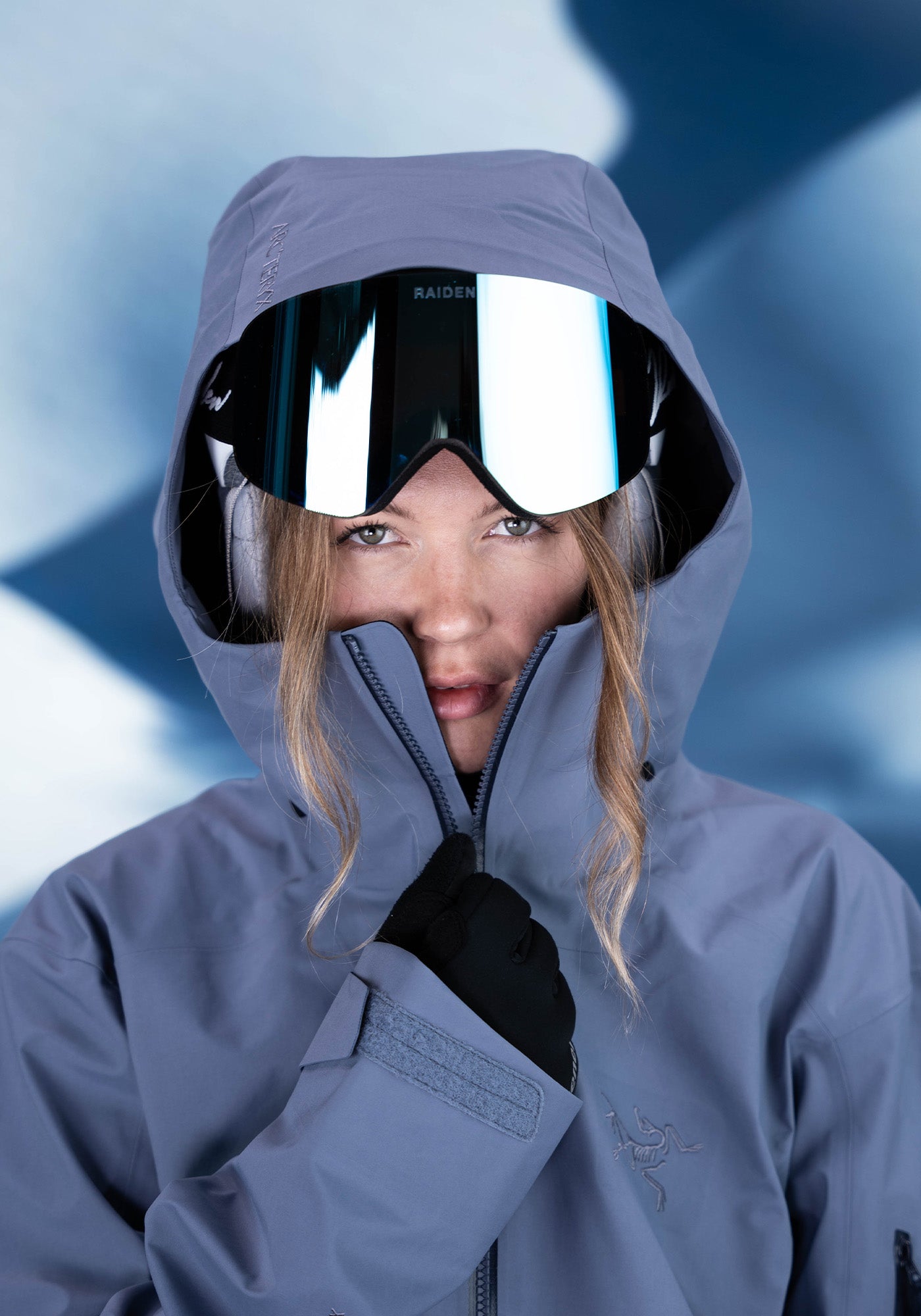 RAIDEN Skibrille Blau 03
