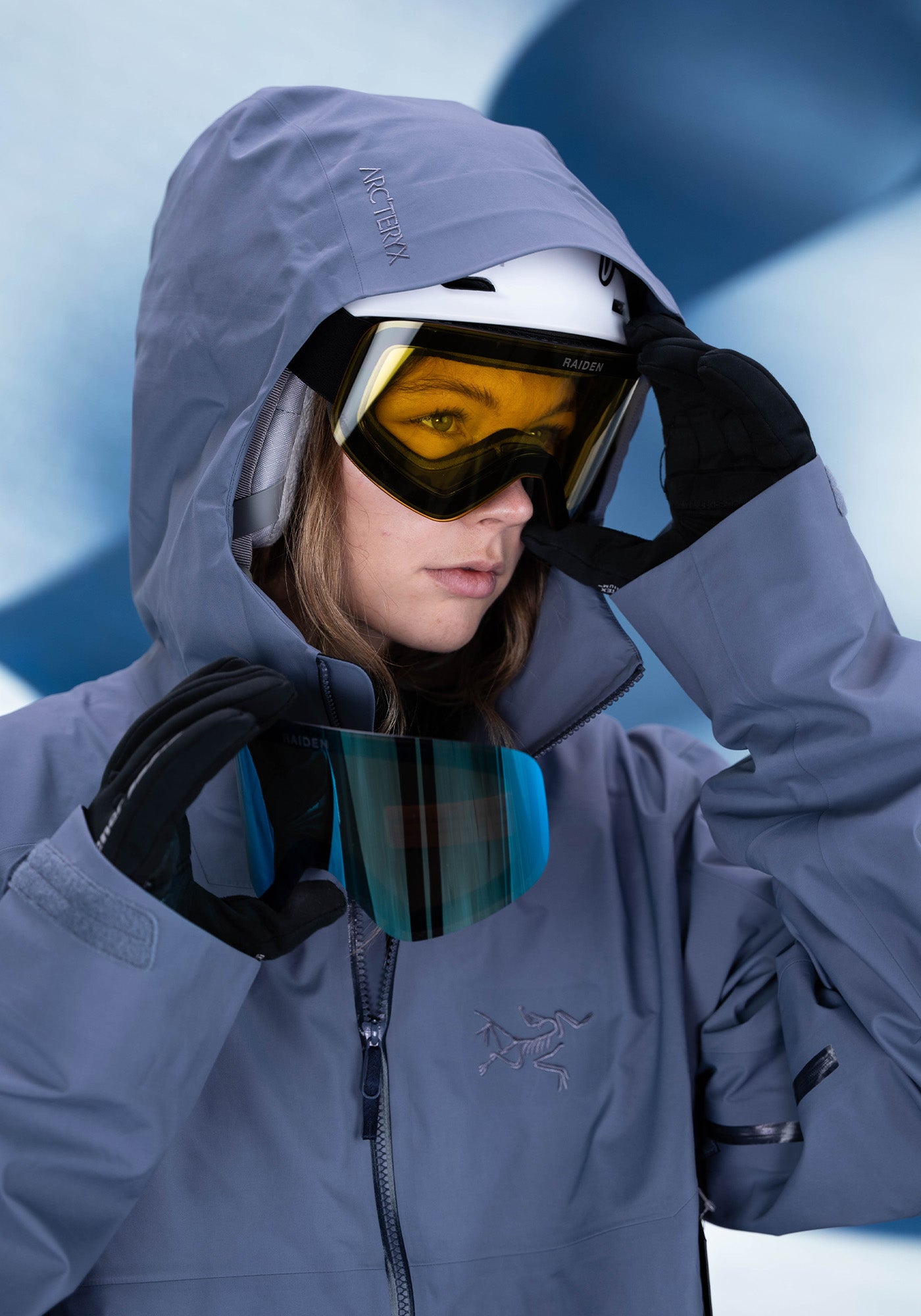 RAIDEN Skibrille Blau 05