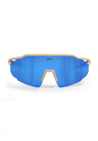 Schnelle Brille RAIDEN "Sand / Deep Pacific Blue