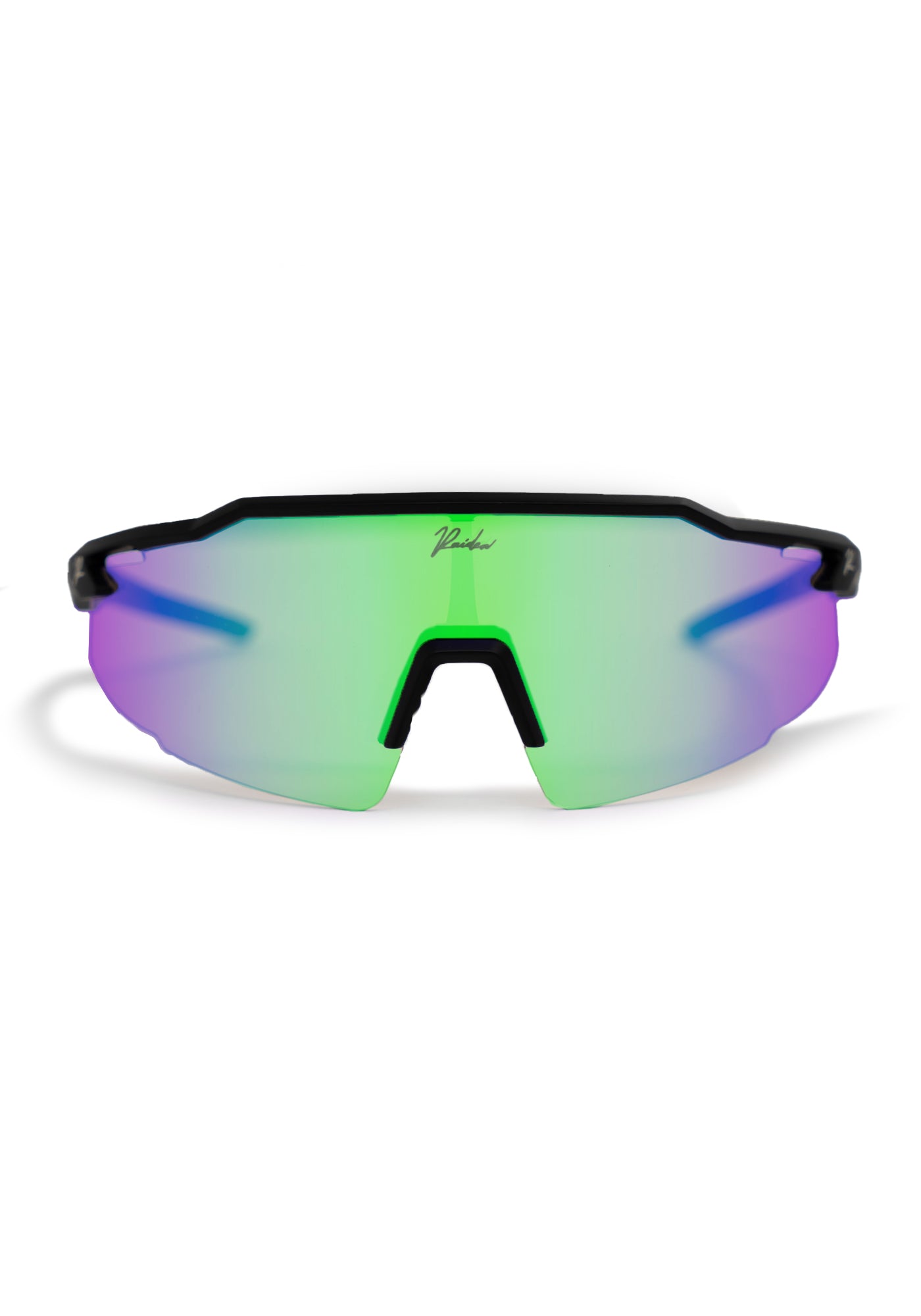 rennrad brille mit stärke Schnelle Brille RAIDEN "Black/ Thermal Green Lilac" – Raiden Vision