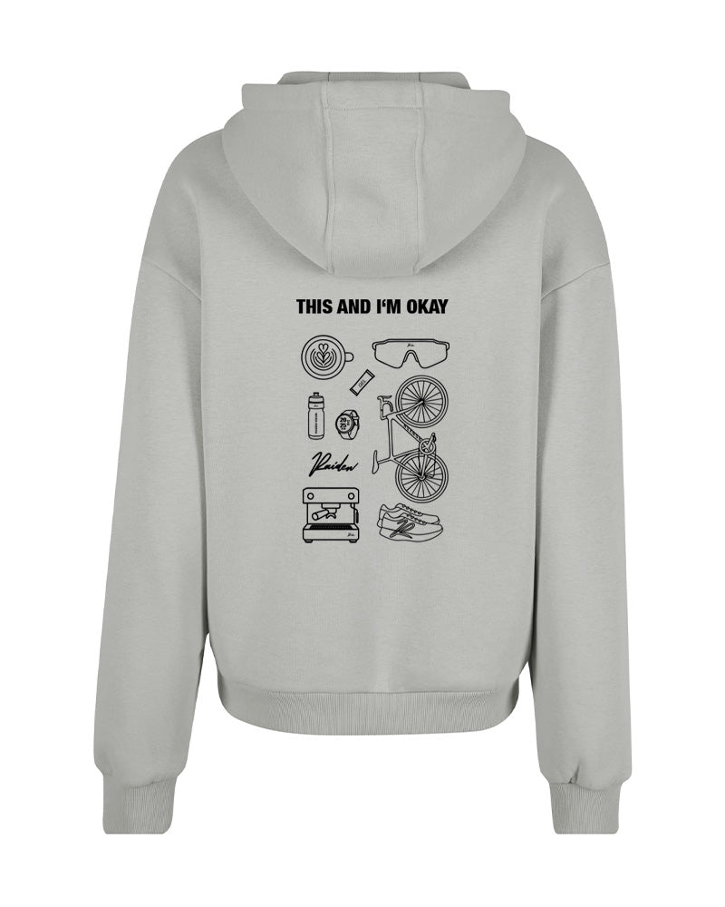 RAIDEN HOODIE "THIS AND I'M OKAY" GRAY