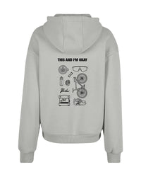 RAIDEN HOODIE "THIS AND I'M OKAY" GRAY