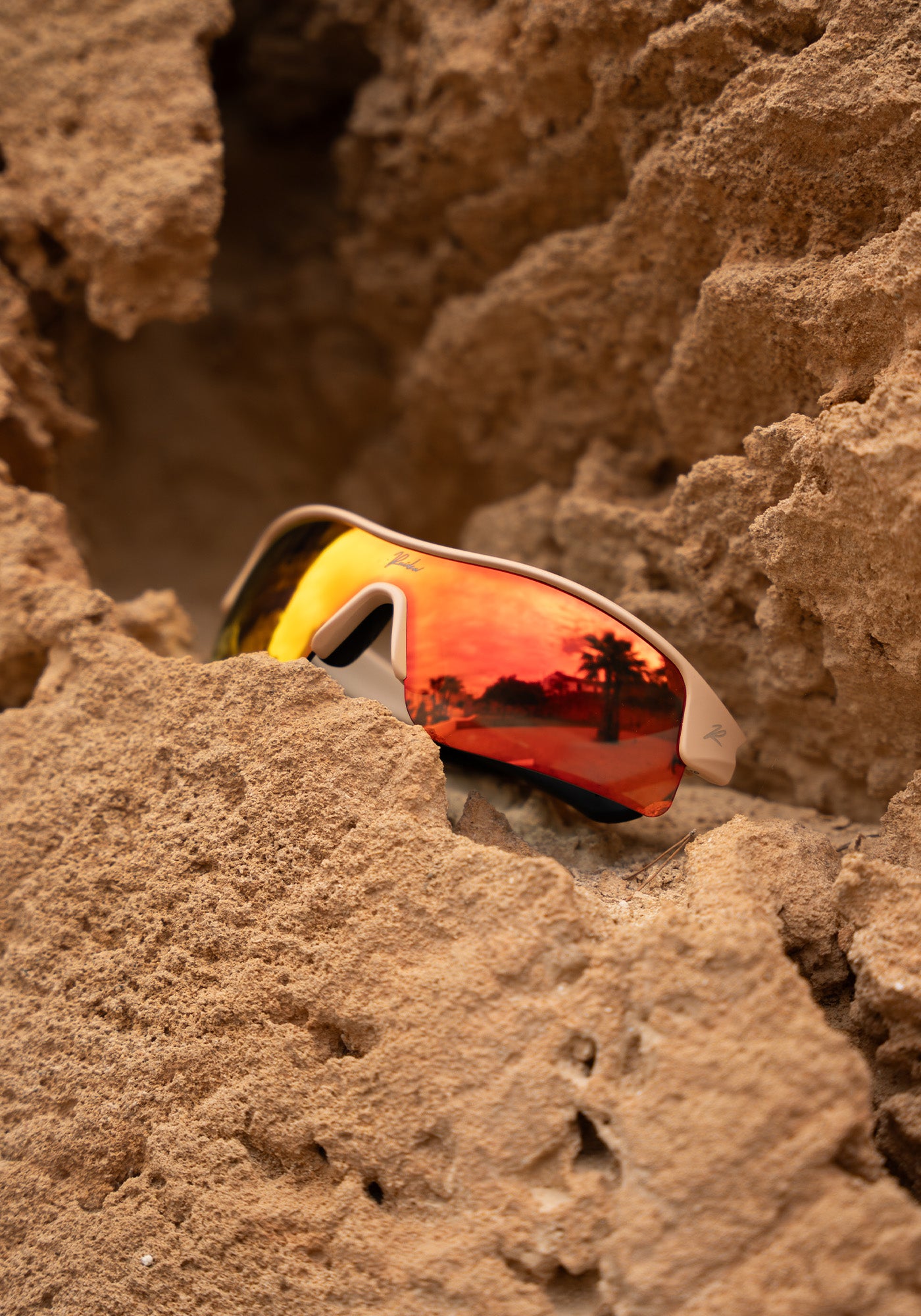 Sportbrille RAIDEN "R99" Sand / Lava Orange