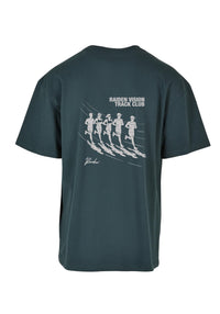 RAIDEN T-Shirt "TRACK CLUB" GREEN (OVERSIZED FIT)