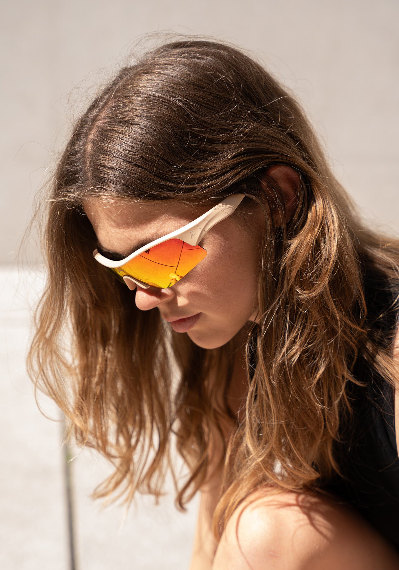 Sportbrille RAIDEN "R99" Sand / Lava Orange