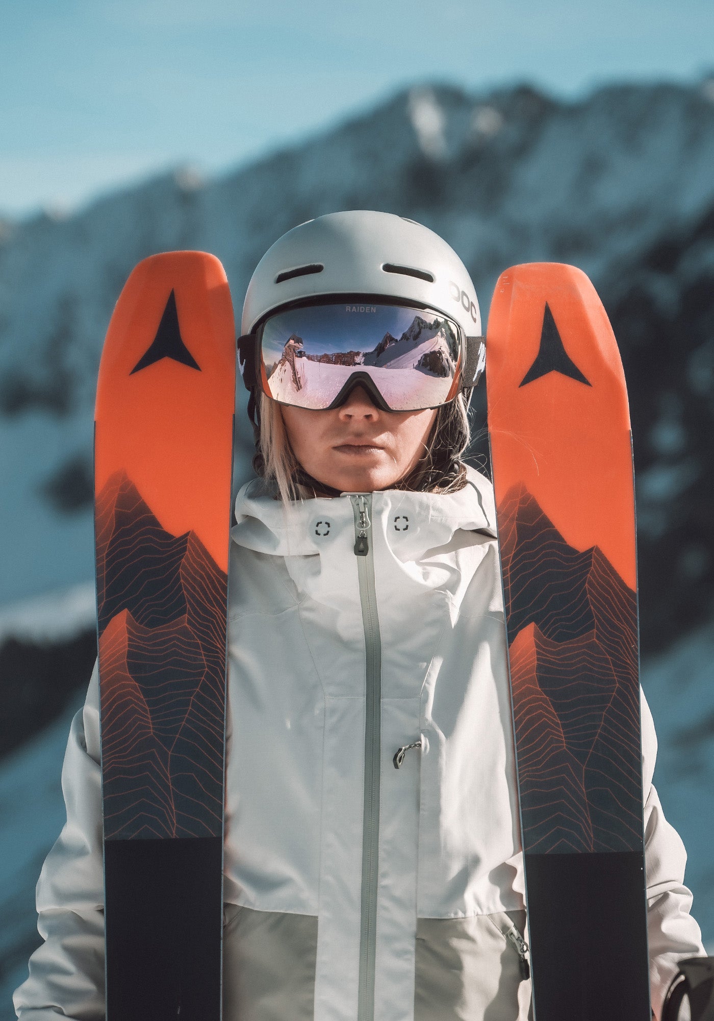 Skibrille RAIDEN "Toric" mit Wechselglas - Berry Pink