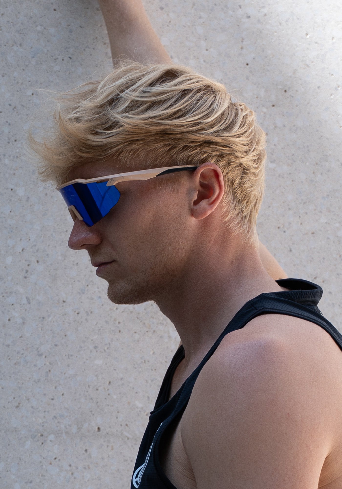 Schnelle Brille RAIDEN "Sand / Deep Pacific Blue