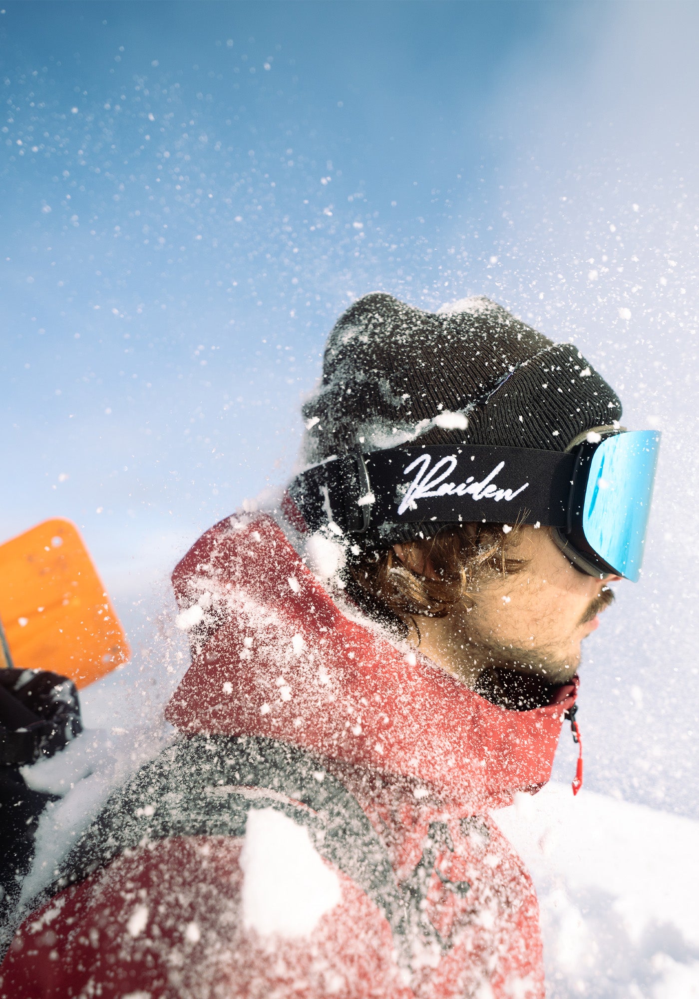Skibrille RAIDEN "Cylindrical" mit Wechselglas - Ice Blue