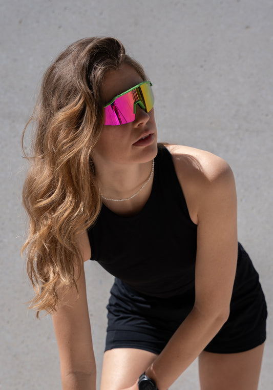 Schnelle Brille RAIDEN "Green/ Dragonfruit"