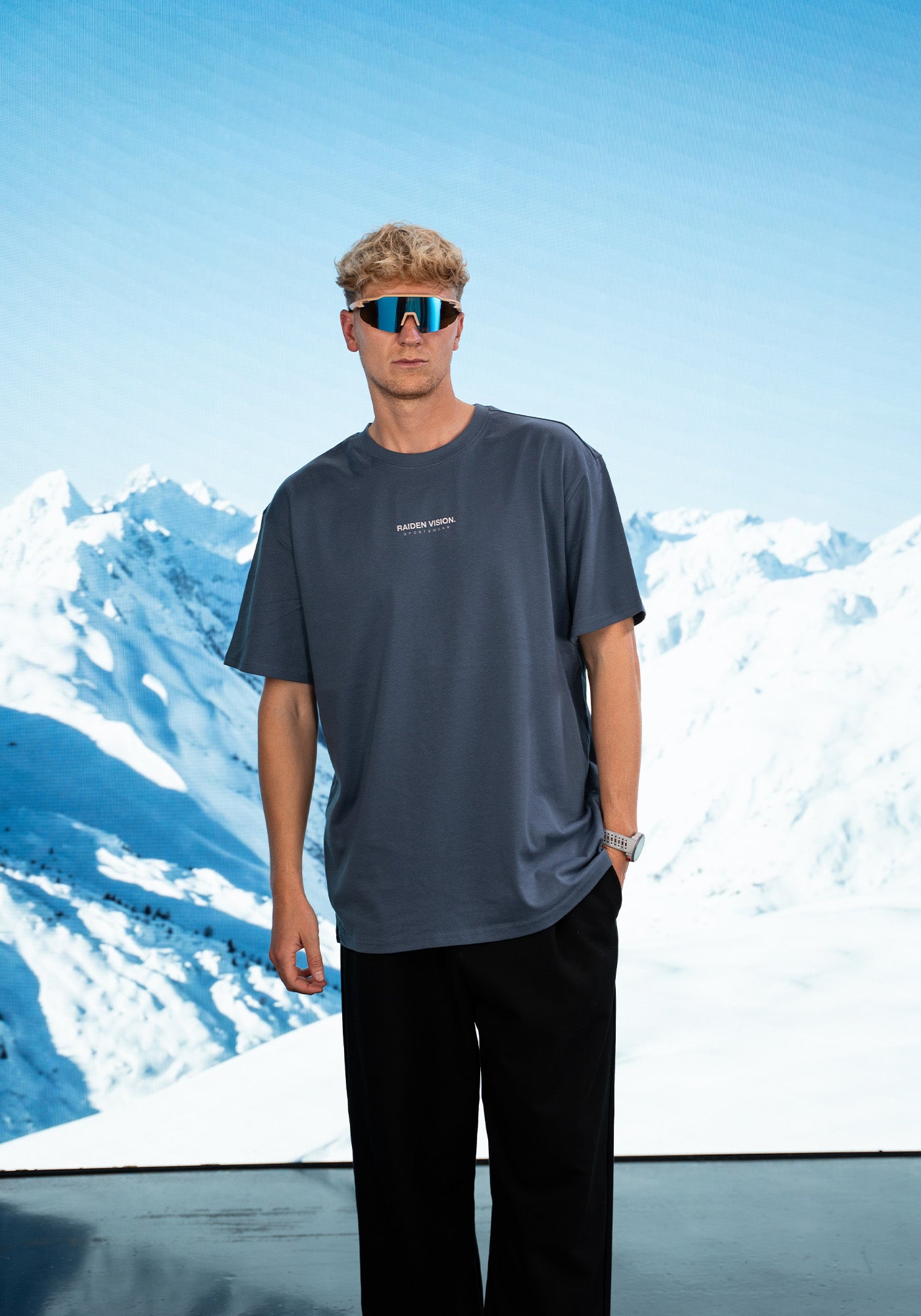 RAIDEN T-Shirt "THIS AND I'M OKAY" WINTERSPORT (OVERSIZED FIT)