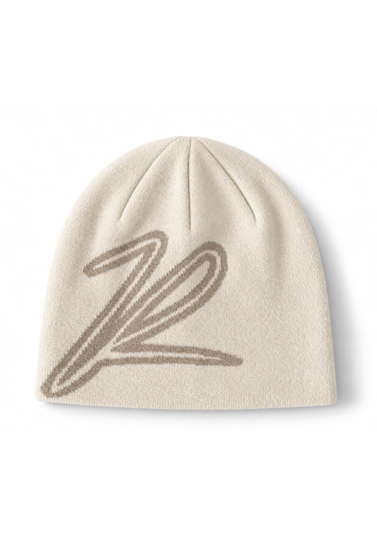 Two Ways Beanie - Light Beige