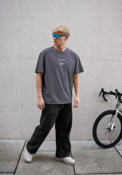 RAIDEN T-Shirt "FAV. PARTS OF TRIATHLON" ANTHRACITE (OVERSIZED FIT)