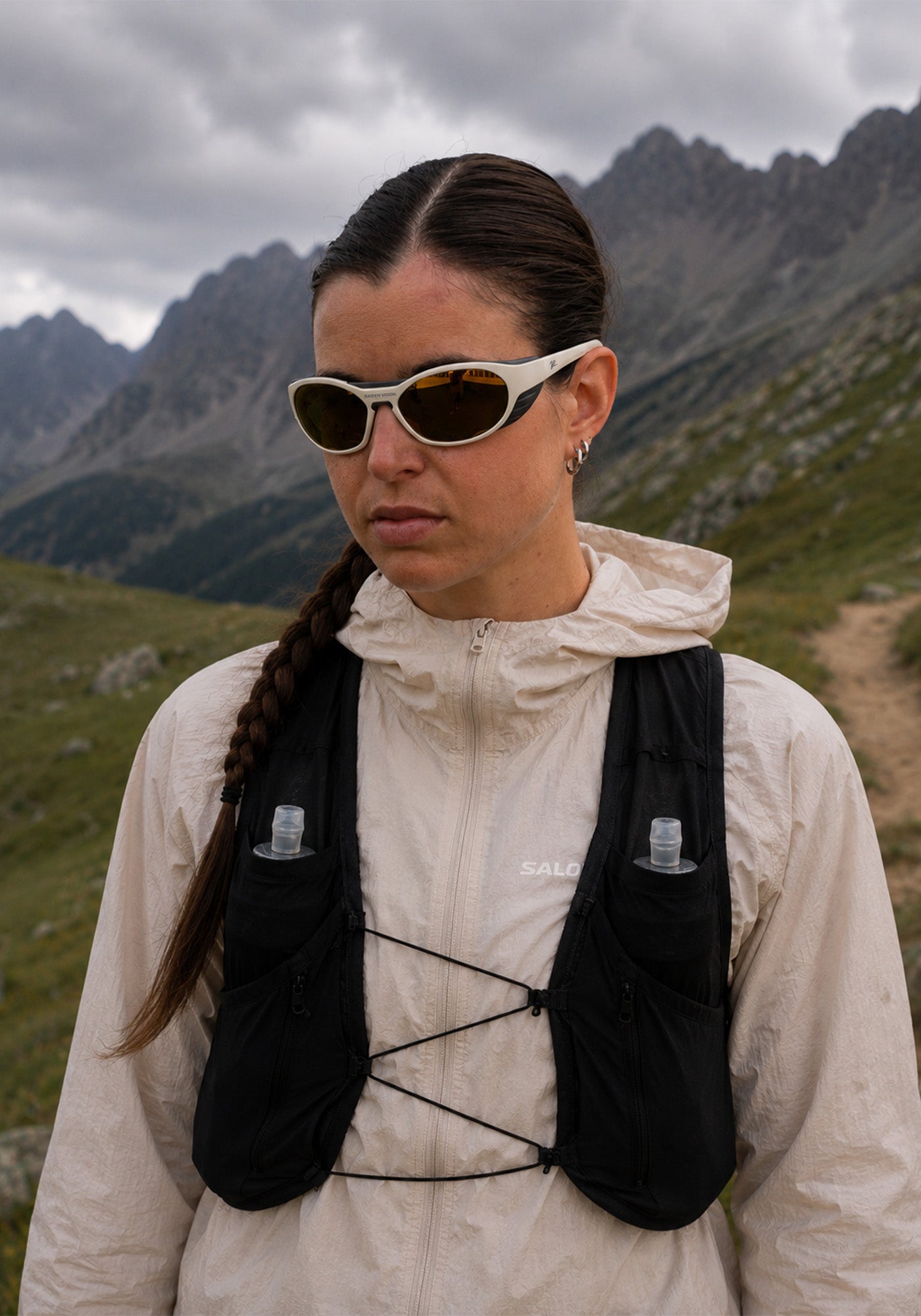 Sportbrille RAIDEN "R77" Sand Retro Gold