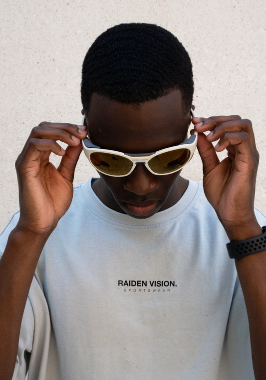 Sportbrille RAIDEN "R77" Sand Retro Gold