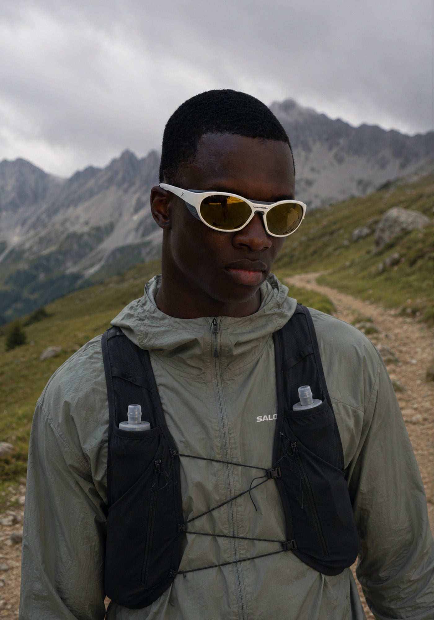 Sportbrille RAIDEN "R77" Sand Retro Gold