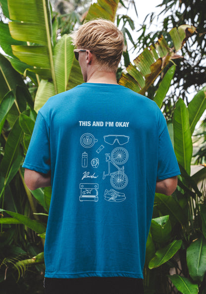 RAIDEN T-Shirt "THIS AND I'M OKAY" BLUE