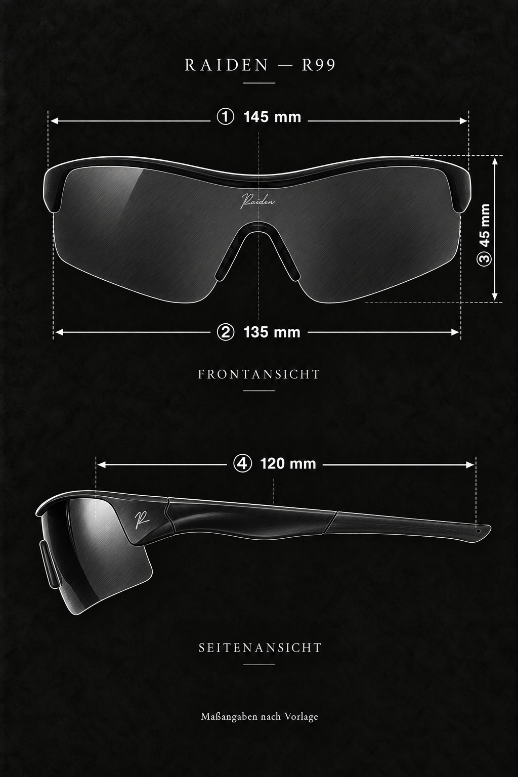 Sportbrille RAIDEN "R99" Sand / Lava Orange