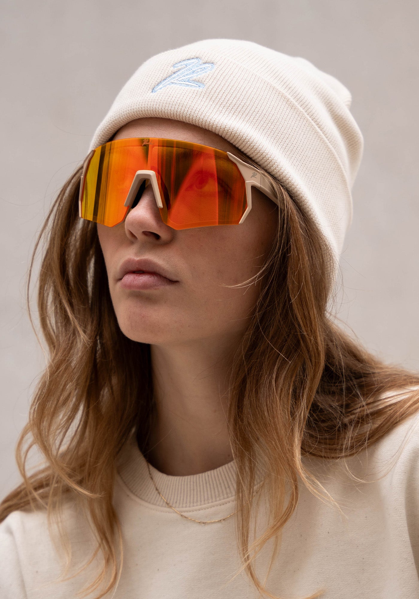 Schnelle Brille Beige Orange 02
