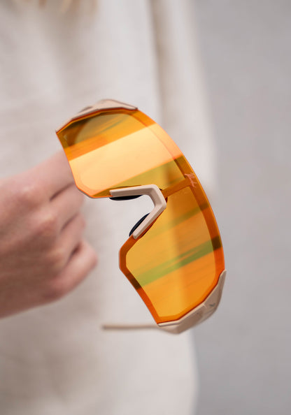 Schnelle Brille Beige Orange 04