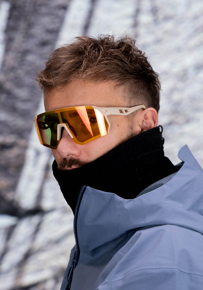 Schnelle Brille Beige Orange 01