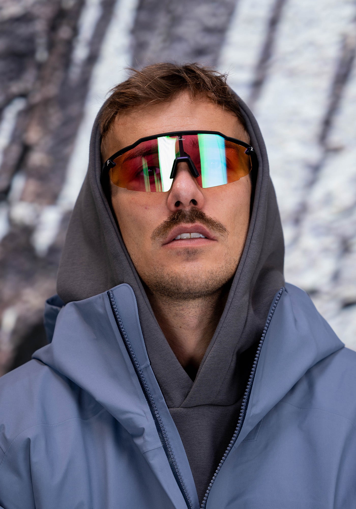 rennrad brille winter Schnelle Brille RAIDEN "Black/ Thermal Green Lilac" – Raiden Vision