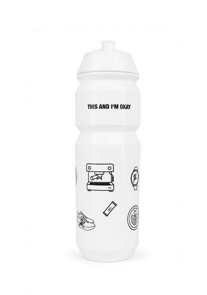 Trinkflasche Raiden White "THIS AND I'M OKAY"