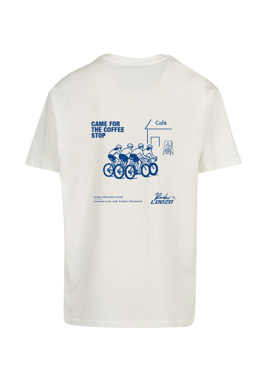 RAIDEN T-Shirt "CAME FOR THE COFFE STOP" OFF WHITE