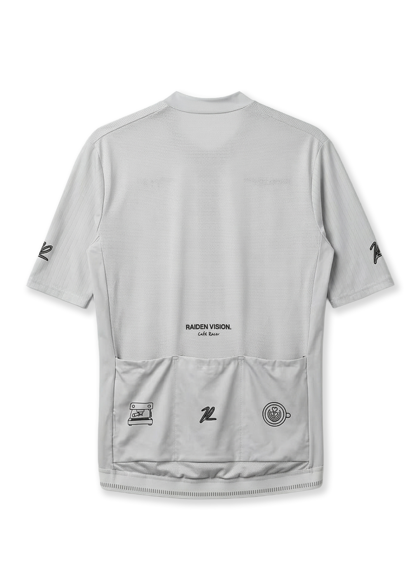 RAIDEN Cycling Jersey Café Racer – Rückseite
