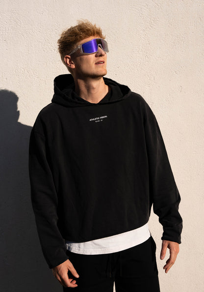 Light Hoodie Athletic Vision - Washed Black