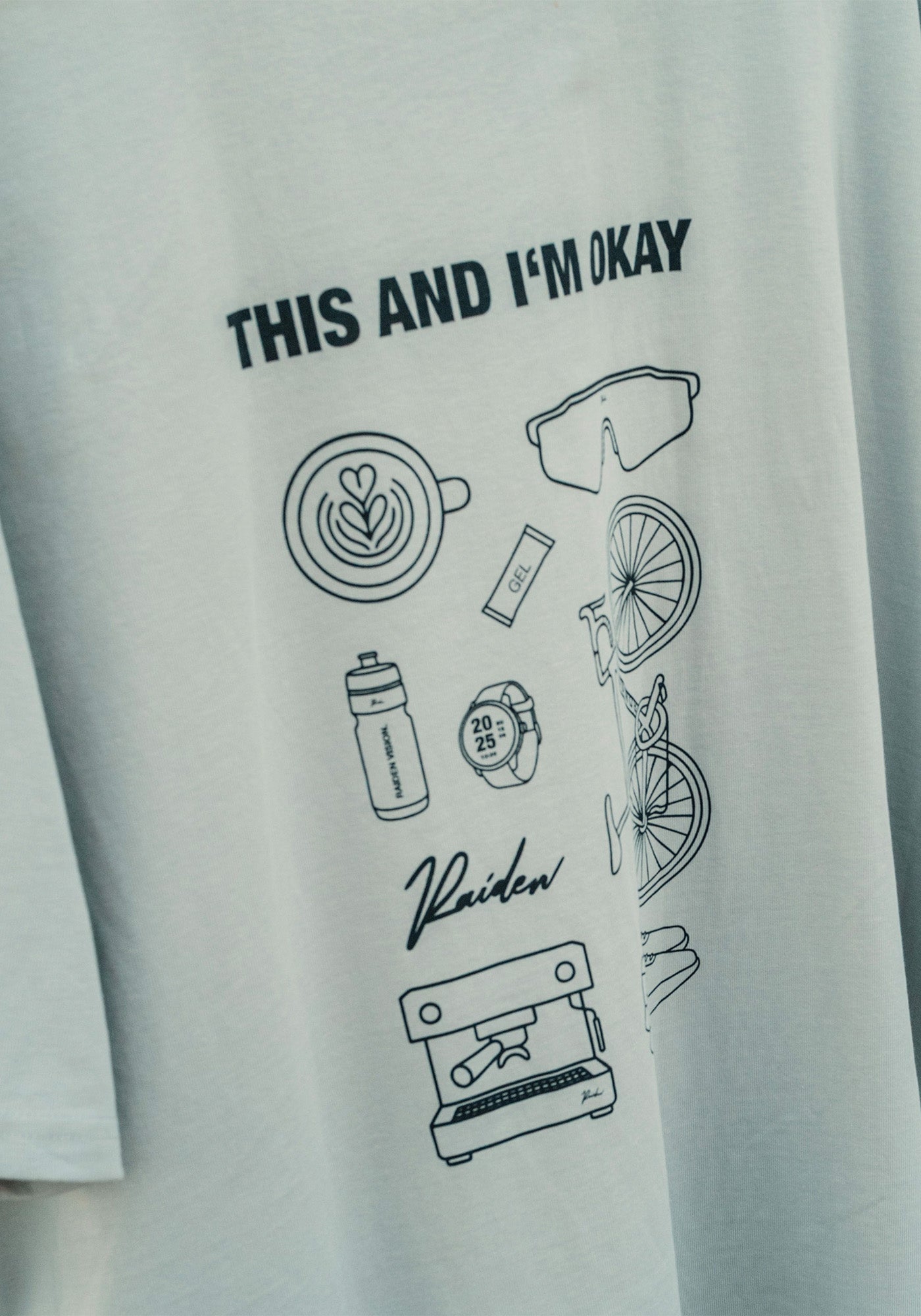 RAIDEN T-Shirt "THIS AND I'M OKAY" GRAY