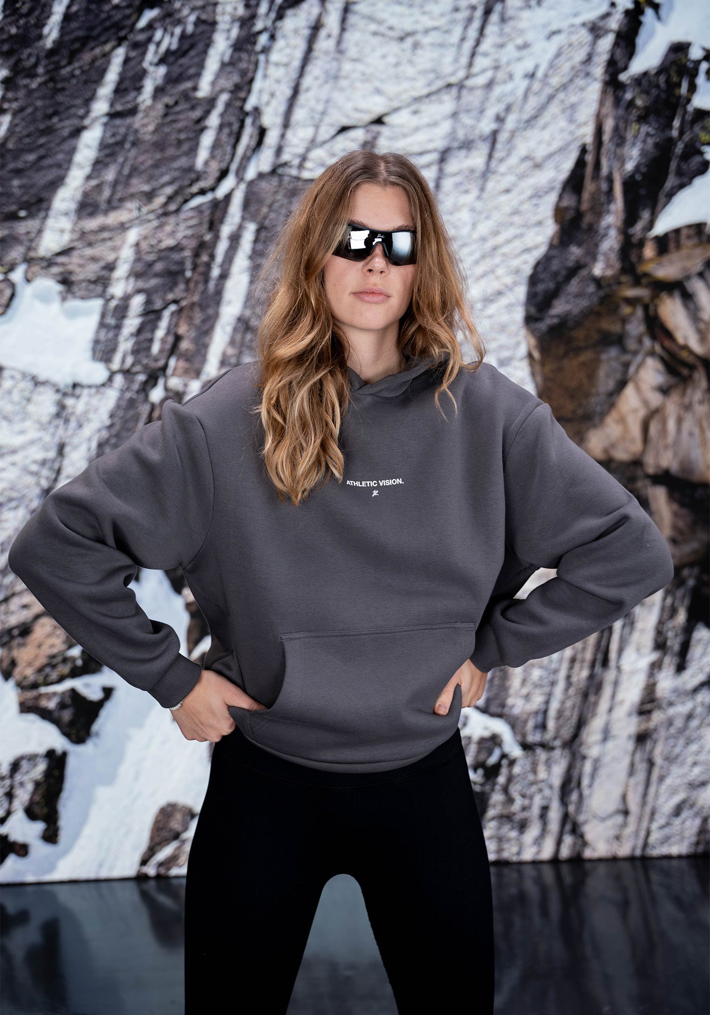 Oversized Hoodie Athletic Vision - Anthracite