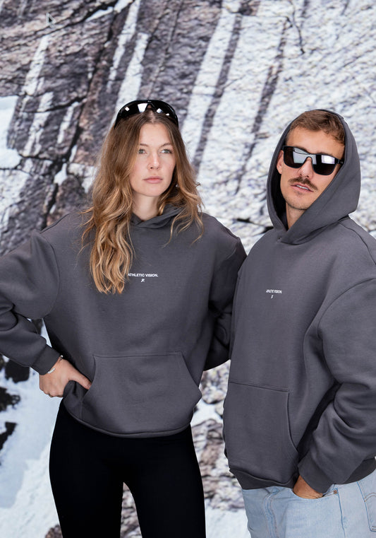 Oversized Hoodie Athletic Vision - Anthracite