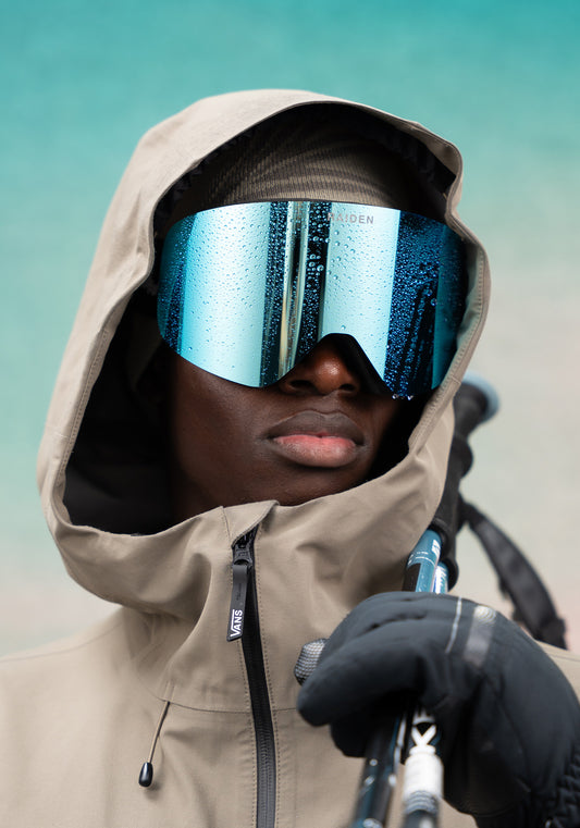 RAIDEN Skibrille Cylindrical mit Wechselglas Ice Blue – Produktbild 2 [100 % UV400-Schutz]