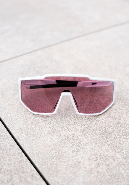 Sportbrille RAIDEN "R8" Photochromic "White / Switching Pink"