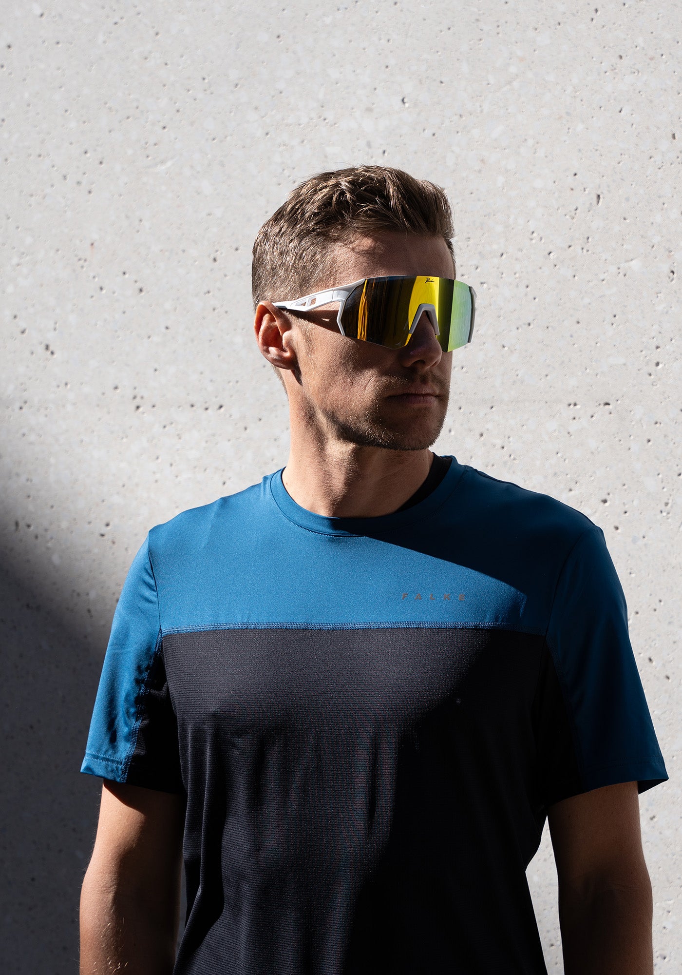 rennrad brille günstig Sportbrille RAIDEN "R47" White/ Light Gold – Raiden Vision