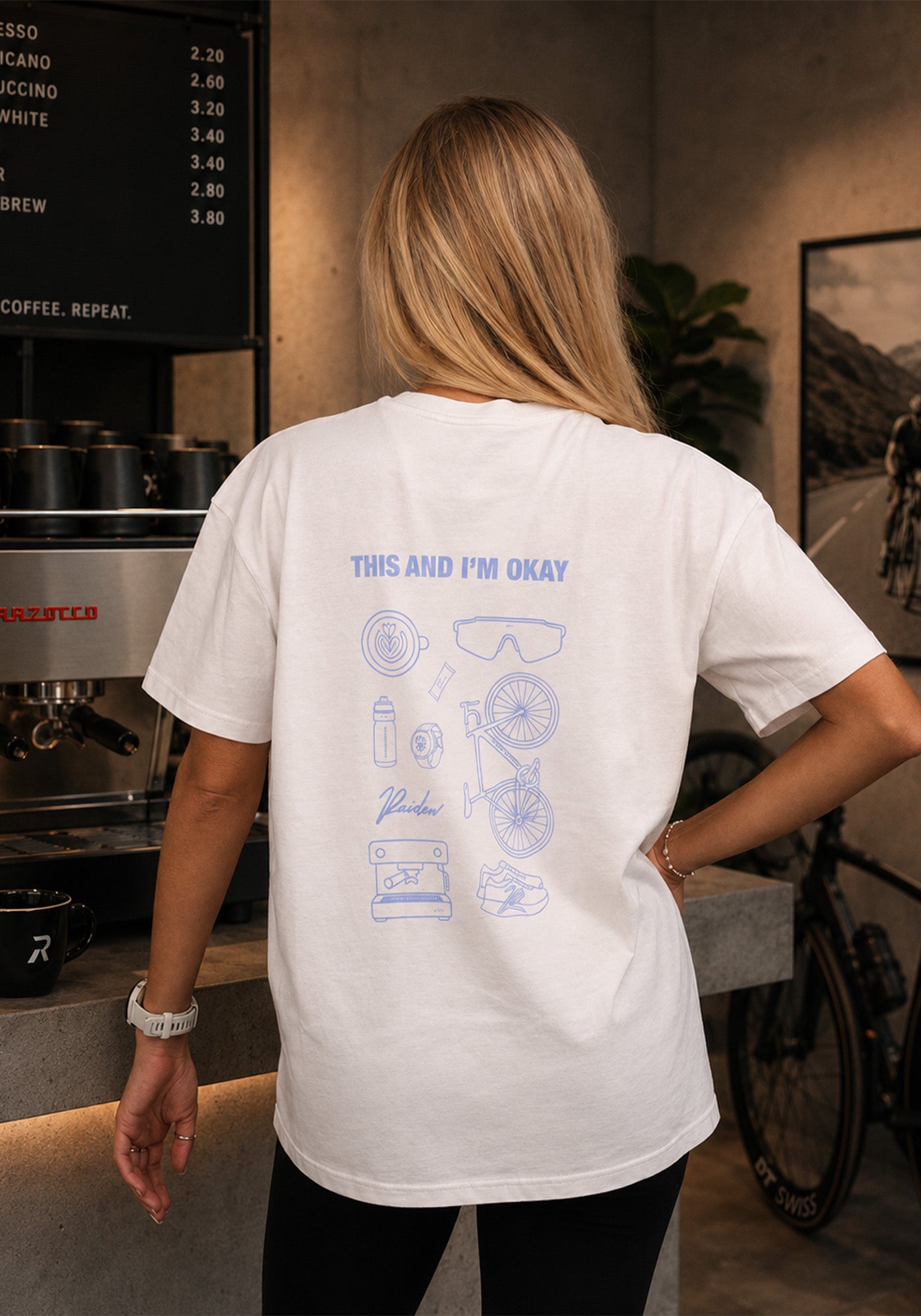 RAIDEN T-Shirt "THIS AND I'M OKAY" WHITE (OVERSIZED FIT)