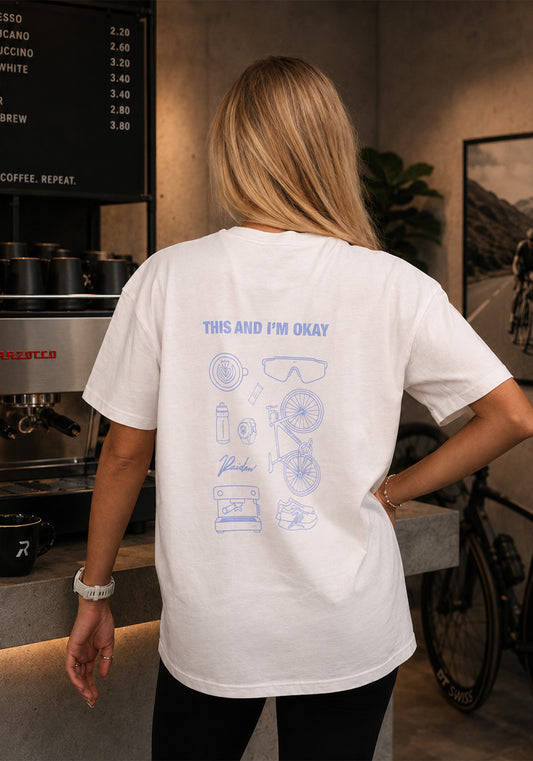 RAIDEN T-Shirt "THIS AND I'M OKAY" WHITE (OVERSIZED FIT)