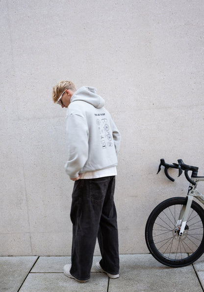 RAIDEN HOODIE THIS AND I'M OKAY GRAY – Produktbild 7