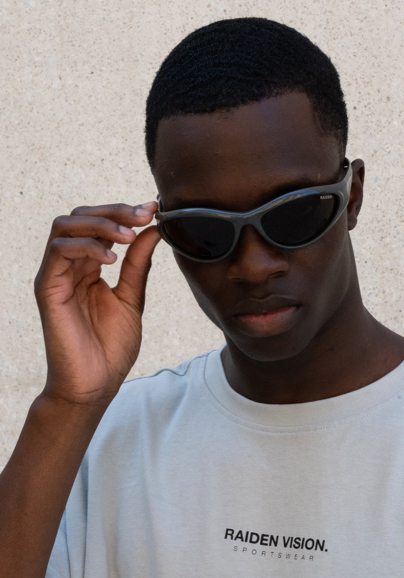 Sportbrille RAIDEN "R196" Dark Gray Amber