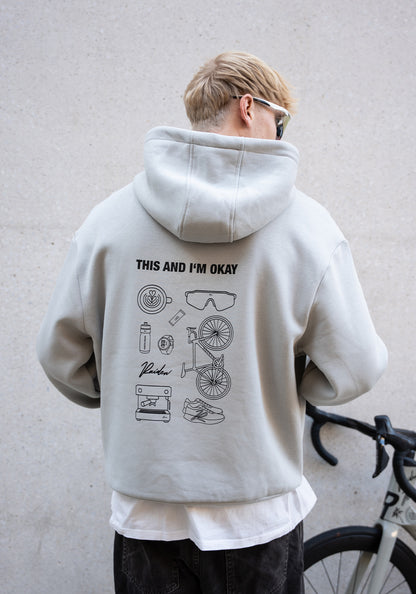 RAIDEN HOODIE THIS AND I'M OKAY GRAY – Produktbild 6