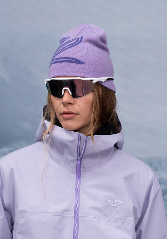 Two Ways Beanie - Berry Pink/ Purple