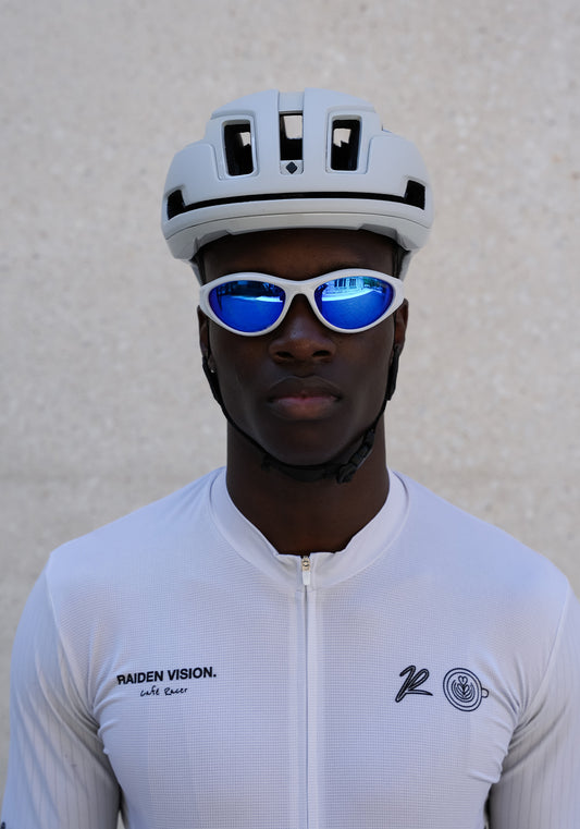 Sportbrille RAIDEN "R196" Offgray Light Blue