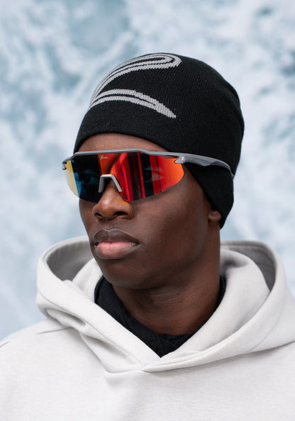 RAIDEN Schnelle Brille Volcano Red/ Grey – Produktbild 2 [Ultraleicht & bruchsicher]