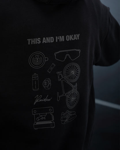 RAIDEN HOODIE THIS AND I'M OKAY BLACK – Produktbild 6