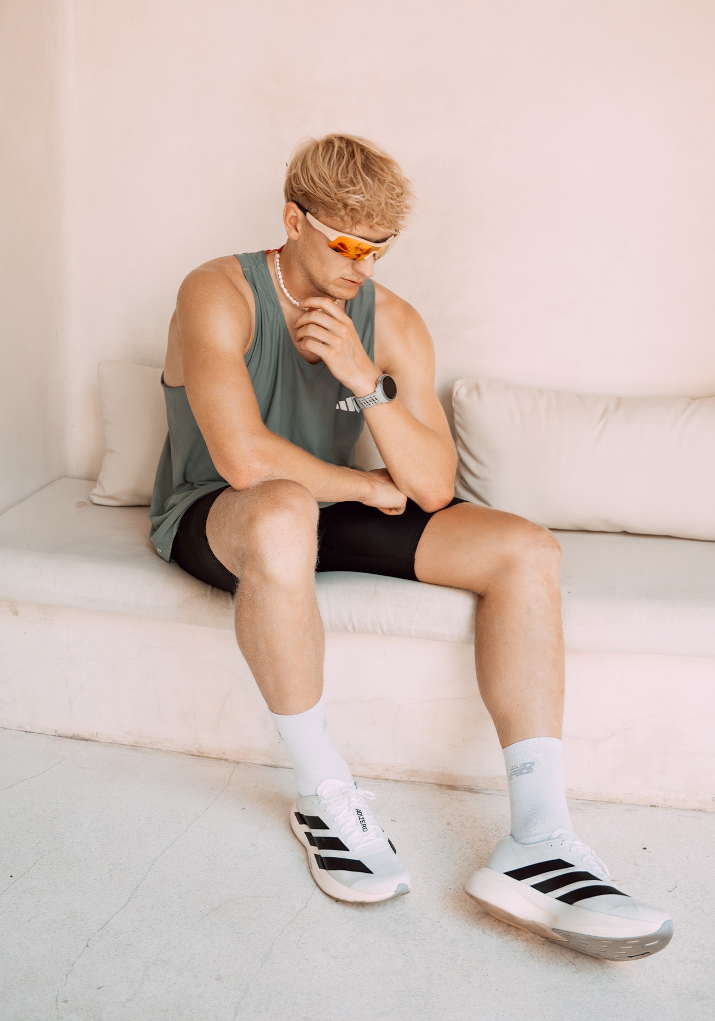 Sportbrille RAIDEN "R99" Sand / Lava Orange