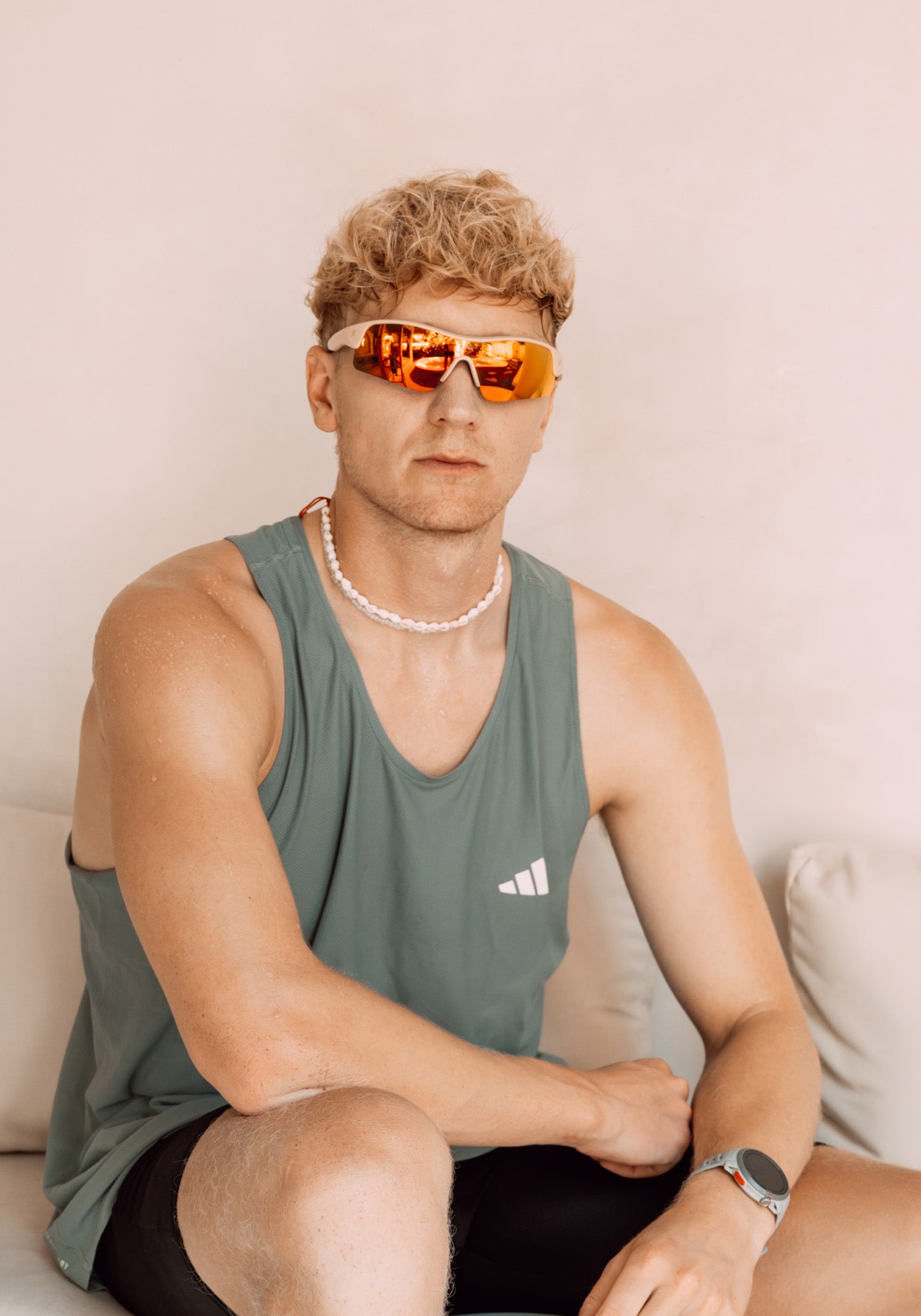 Sportbrille RAIDEN "R99" Sand / Lava Orange