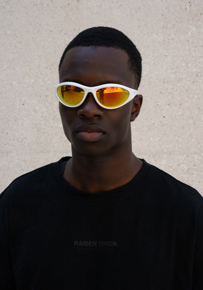 Sportbrille RAIDEN "R196" White Orange