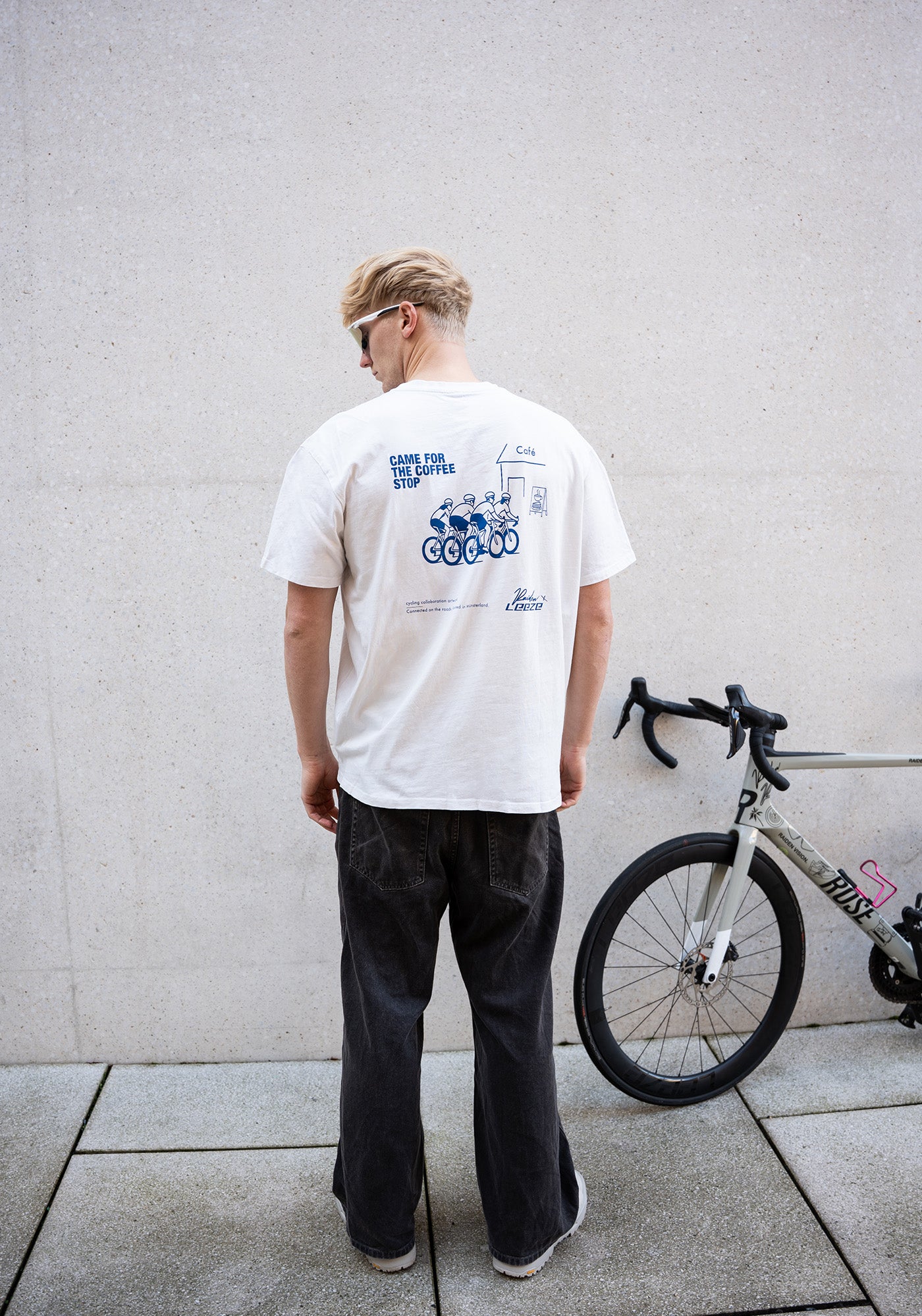 RAIDEN T-Shirt CAME FOR THE COFFE STOP OFF WHITE (OVERSIZED FIT) – Produktbild 7
