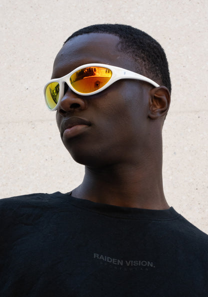 Sportbrille RAIDEN "R196" White Orange